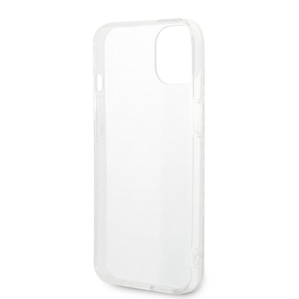 AMG AMG iPhone 14 & 13 Back cover case - Double Layer - Carbon Pattern - White AMG AMG iPhone 14 & 13 Back cover case - Double Layer - Carbon Pattern - White