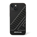 AMG AMG iPhone 14 & 13 Back cover coque - Double Layer - Checkered Flag Pattern - Noir