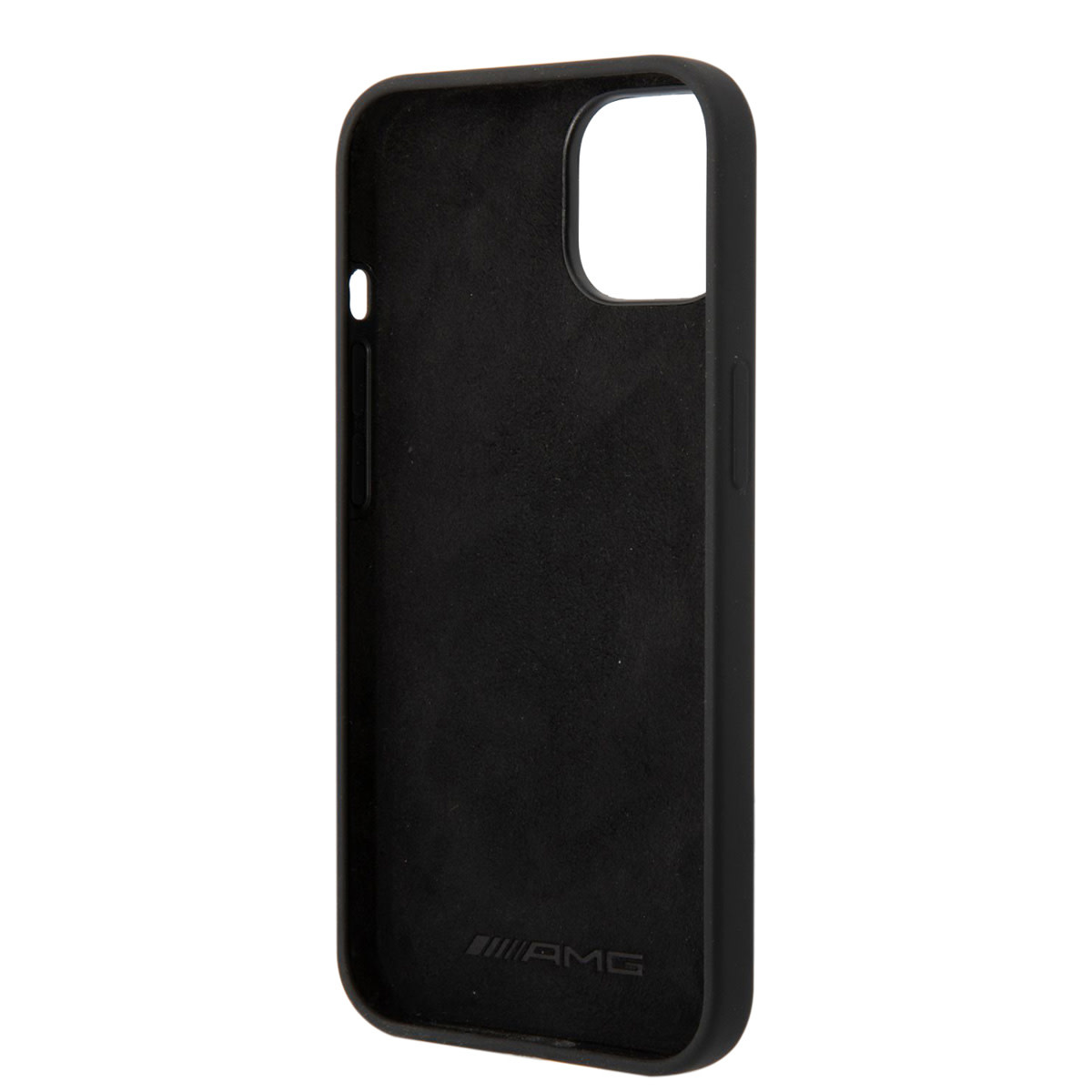 AMG AMG iPhone 14 & 13 Backcover hoesje - Double Layer - Checkered Flag Pattern - Zwart, foto 3 van 5