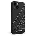 AMG AMG iPhone 14 & 13 Back cover coque - Double Layer - Checkered Flag Pattern - Noir