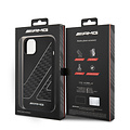 AMG AMG iPhone 14 & 13 Back cover coque - Double Layer - Checkered Flag Pattern - Noir