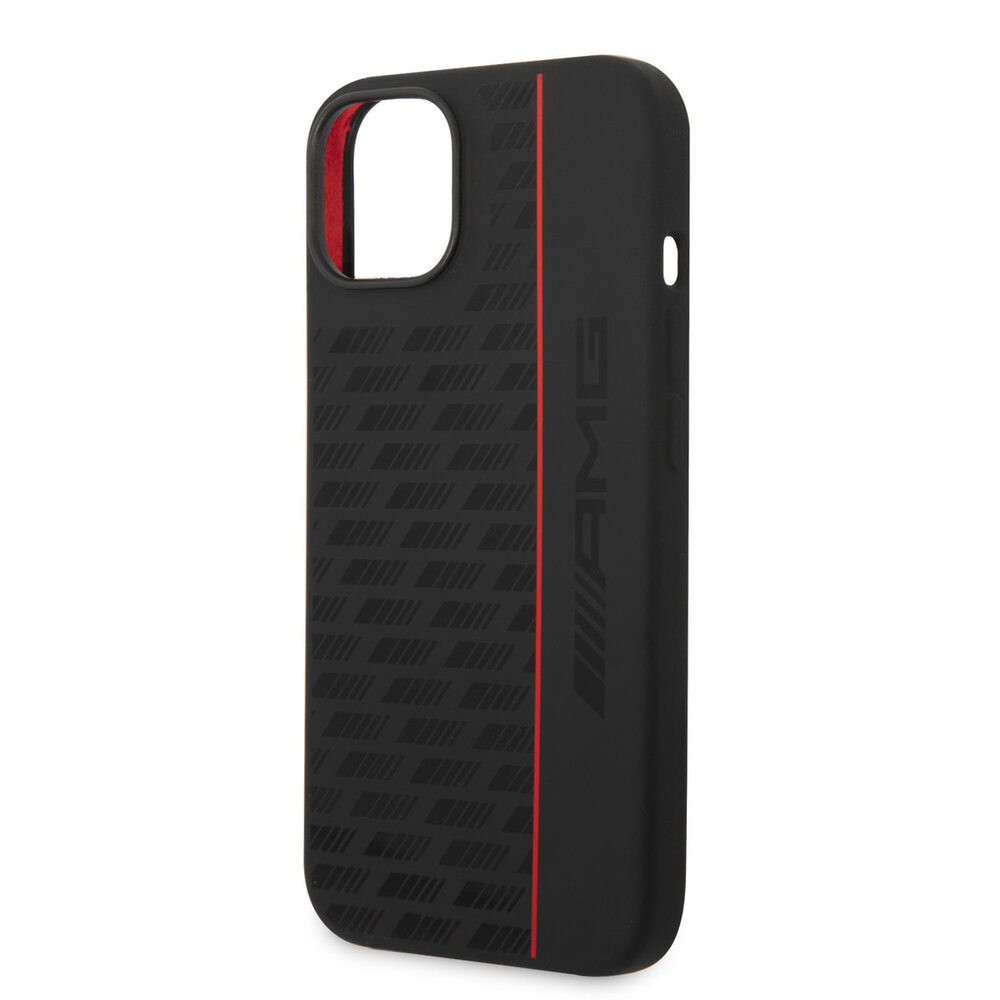 AMG AMG iPhone 14 & 13 Backcover hoesje - Double Layer - Carbon Pattern - Zwart AMG AMG iPhone 14 & 13 Backcover hoesje - Double Layer - Carbon Pattern - Zwart