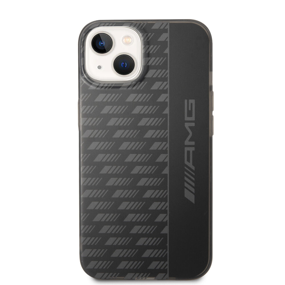AMG AMG iPhone 14 & 13 Back cover coque - Frosted - Carbon Pattern - Noir AMG AMG iPhone 14 & 13 Back cover coque - Frosted - Carbon Pattern - Noir