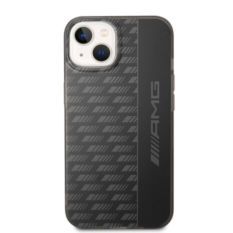 AMG AMG iPhone 14 & 13 Back cover coque - Frosted - Carbon Pattern - Noir AMG AMG iPhone 14 & 13 Back cover coque - Frosted - Carbon Pattern - Noir