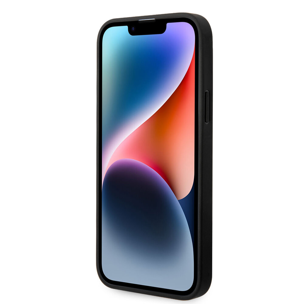 AMG AMG iPhone 14 & 13 Back-Cover hul - Debossed Lines - White Logo - Schwarz AMG AMG iPhone 14 & 13 Back-Cover hul - Debossed Lines - White Logo - Schwarz