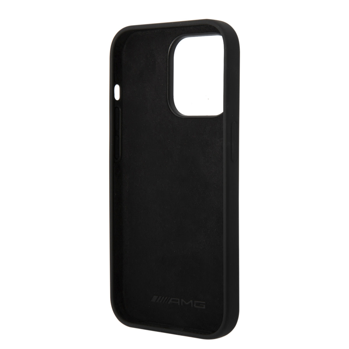 AMG AMG iPhone 14 Pro Max Backcover hoesje - Double Layer - Checkered Flag Pattern - Zwart, foto 4 van 5