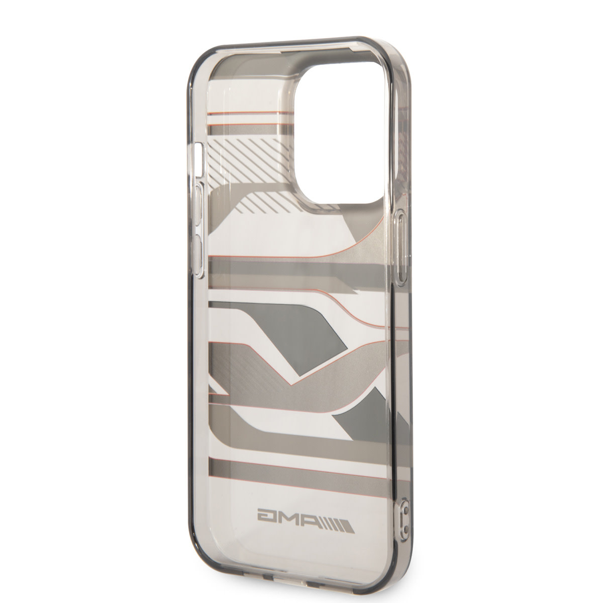 AMG AMG iPhone 14 Pro Max Backcover hoesje - Double Layer - Expressive Red Graphic Design - Transparant, foto 6 van 6