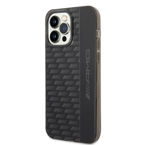 AMG AMG iPhone 14 Pro Max Back-Cover hul - Frosted - Carbon Pattern - Schwarz AMG AMG iPhone 14 Pro Max Back-Cover hul - Frosted - Carbon Pattern - Schwarz