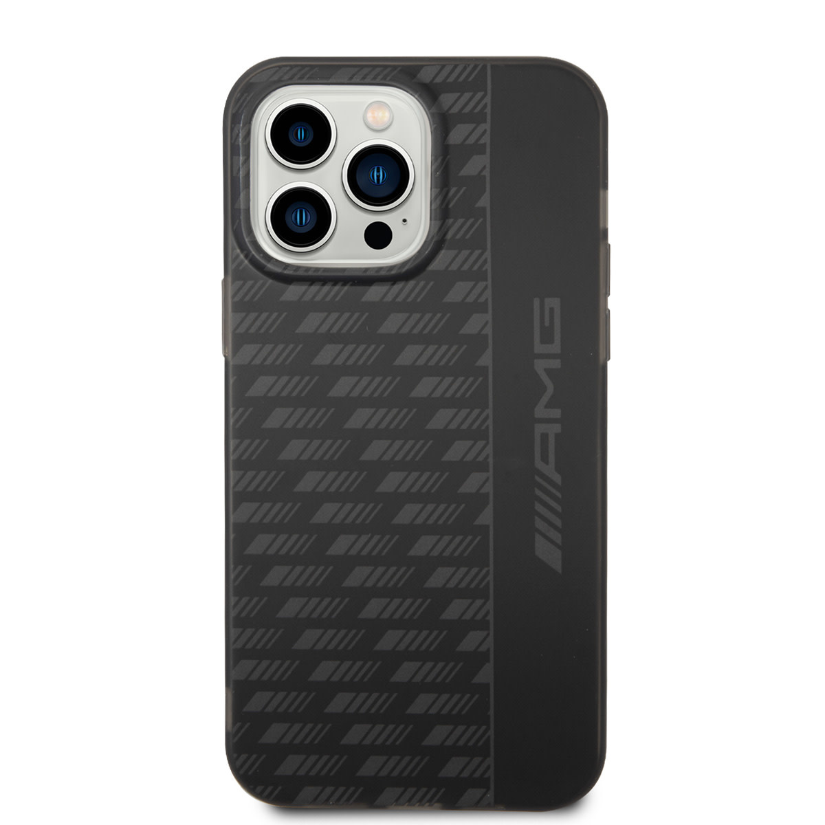 AMG AMG iPhone 14 Pro Max Backcover hoesje - Frosted - Carbon Pattern - Zwart, foto 3 van 6