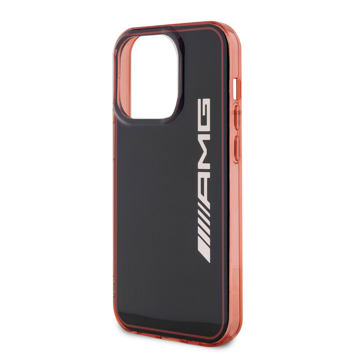 AMG AMG iPhone 15 Pro Backcover hoesje - Double Layer - Red Frame - Zwart, foto 5 van 6