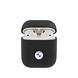 BMW BMW Airpods - Airpods 2 Case - Genuine Leather - Silver Metal Logo - Noir BMW BMW Airpods - Airpods 2 Case - Genuine Leather - Silver Metal Logo - Noir