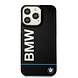 BMW BMW iPhone 13 Pro Back-Cover hul - Blue Line - Big Logo - Schwarz BMW BMW iPhone 13 Pro Back-Cover hul - Blue Line - Big Logo - Schwarz