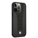 BMW BMW iPhone 13 Pro Back cover coque - Leather Signature - Perforated Deboss Line - Noir BMW BMW iPhone 13 Pro Back cover coque - Leather Signature - Perforated Deboss Line - Noir