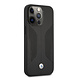 BMW BMW iPhone 13 Pro Back cover coque - Leather Signature - Perforated Sides - Noir BMW BMW iPhone 13 Pro Back cover coque - Leather Signature - Perforated Sides - Noir