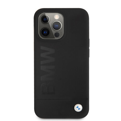 BMW BMW iPhone 13 Pro Back cover coque - Silicone - Big Logo - Noir