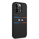 BMW BMW iPhone 14 Pro Back cover case - Silicone - Tricolor Lines - Black