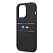 BMW BMW iPhone 14 Pro Back cover case - Silicone - Tricolor Lines - Black