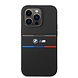 BMW BMW iPhone 14 Pro Back cover case - Silicone - Tricolor Lines - Black