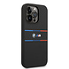 BMW BMW iPhone 14 Pro Back cover coque - Silicone - Tricolor Lines - Noir