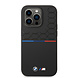 BMW BMW iPhone 14 Pro Back cover coque - Silicone - Varnish Pattern - Tricolor Line - Noir
