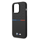 BMW BMW iPhone 14 Pro Back cover case - Silicone - Varnish Pattern - Tricolor Line - Black
