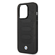 BMW BMW iPhone 14 Pro Max Back-Cover hul - Leather Signature - Perforated Seats Design - Schwarz BMW BMW iPhone 14 Pro Max Back-Cover hul - Leather Signature - Perforated Seats Design - Schwarz