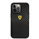 Ferrari Ferrari iPhone 13 Pro Back cover case - Carbon - Metal Logo - Black Ferrari Ferrari iPhone 13 Pro Back cover case - Carbon - Metal Logo - Black