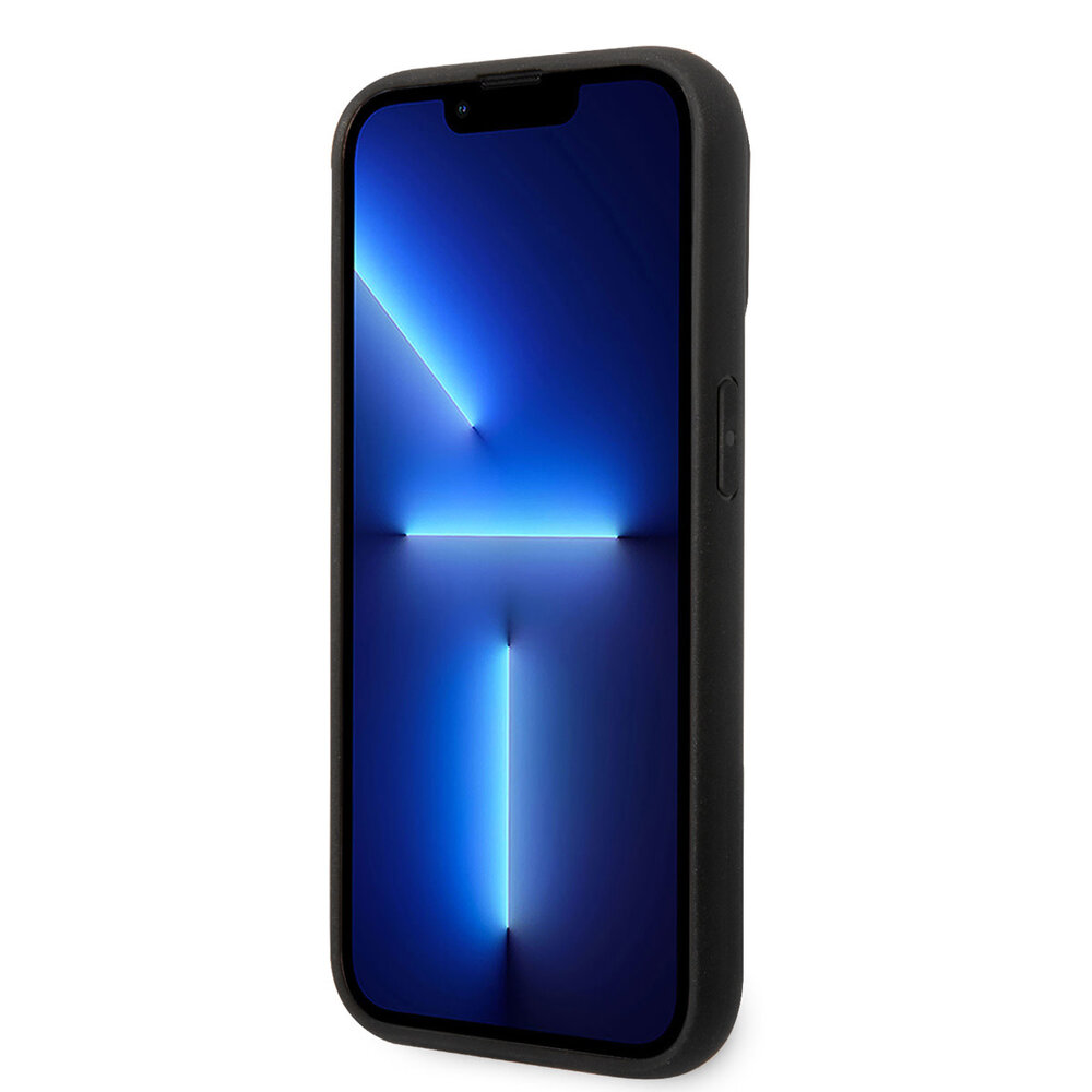 Ferrari Ferrari iPhone 14 Pro Back cover case - BiMaterial - Carbon & Red Stripe - Black Ferrari Ferrari iPhone 14 Pro Back cover case - BiMaterial - Carbon & Red Stripe - Black