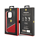 Ferrari Ferrari iPhone 14 Pro Back cover case - BiMaterial - Carbon & Red Stripe - Black Ferrari Ferrari iPhone 14 Pro Back cover case - BiMaterial - Carbon & Red Stripe - Black