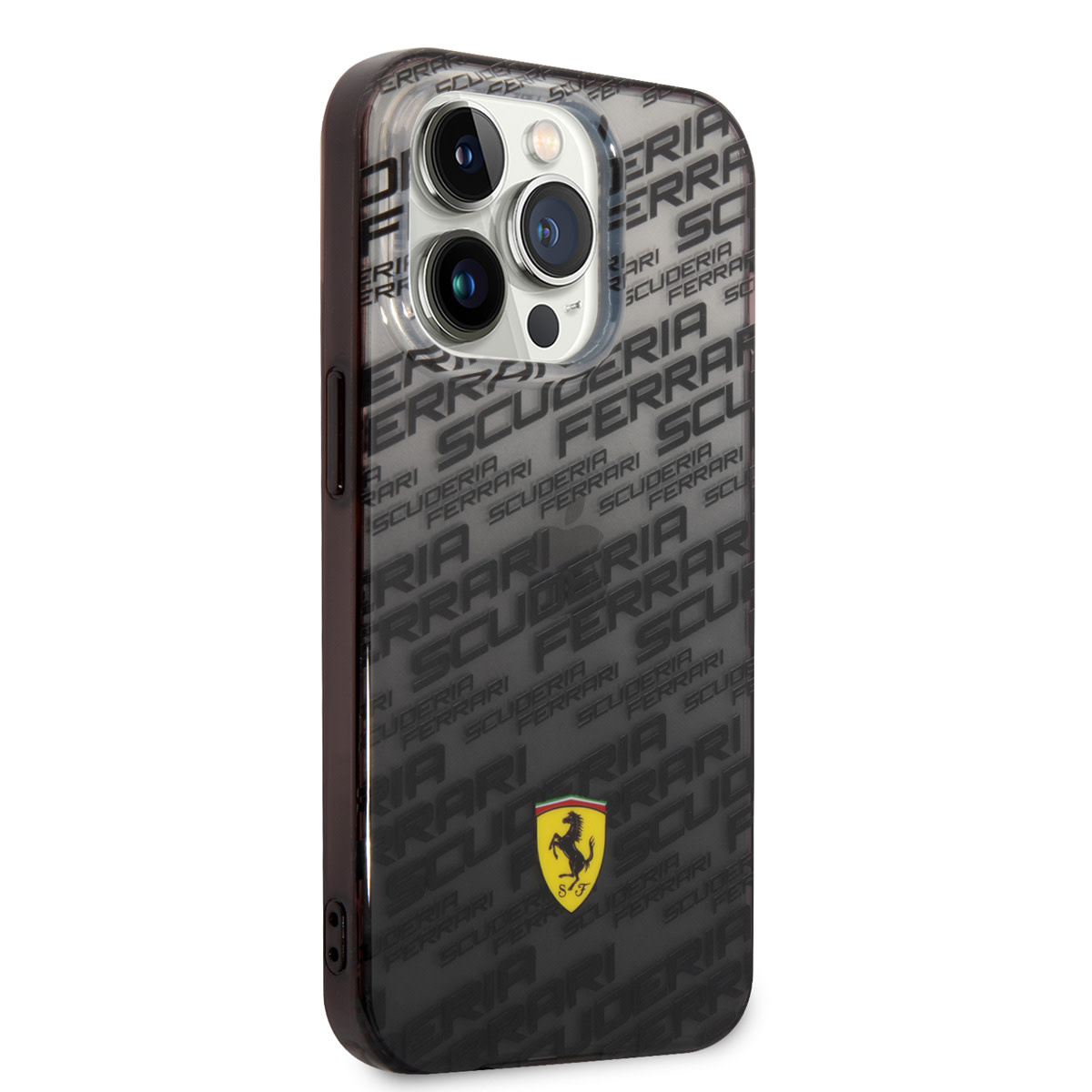 Ferrari Ferrari iPhone 14 Pro Backcover hoesje - SF Allover - Zwart, foto 4 van 6