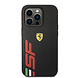 Ferrari Ferrari iPhone 14 Pro Back-Cover hul - Leather - Big SF Logo - Schwarz Ferrari Ferrari iPhone 14 Pro Back-Cover hul - Leather - Big SF Logo - Schwarz