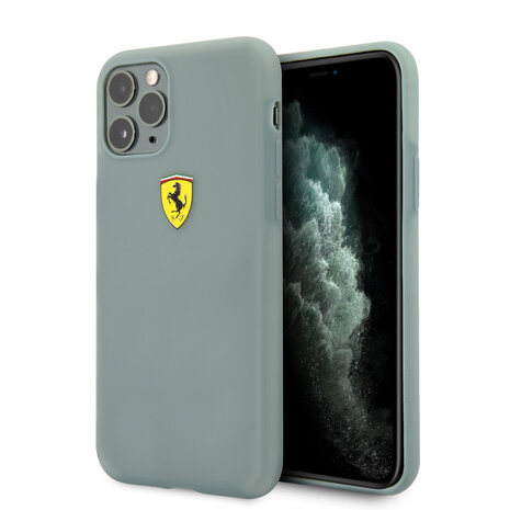 Ferrari Ferrari iPhone 11 Pro Backcover hoesje - Silicone - Printed Logo - Groen Ferrari Ferrari iPhone 11 Pro Backcover hoesje - Silicone - Printed Logo - Groen
