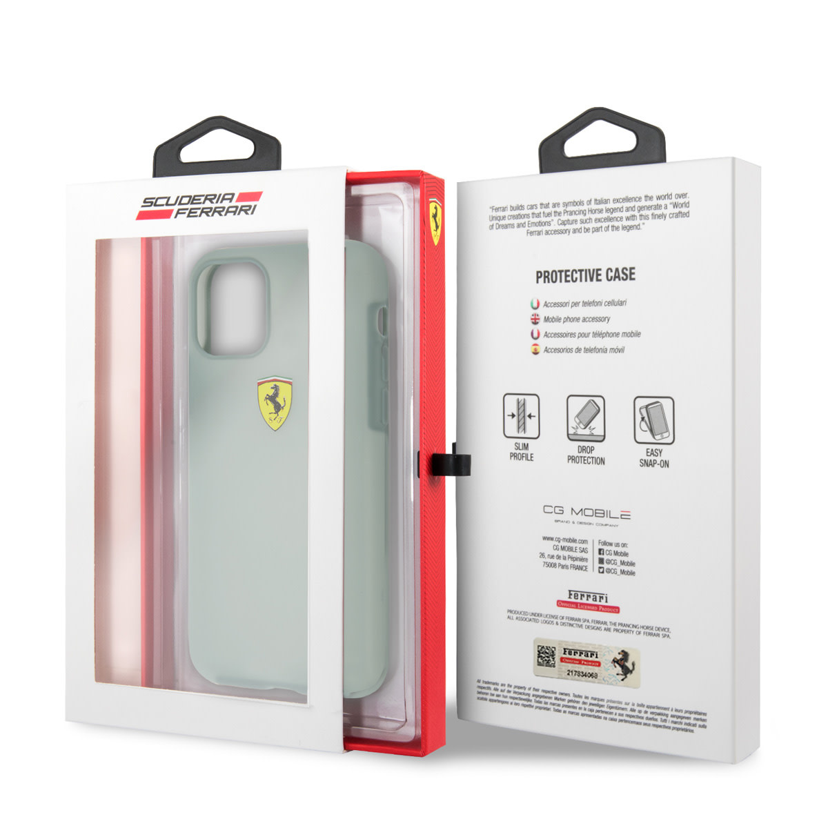 Ferrari Ferrari iPhone 11 Pro Backcover hoesje - Silicone - Printed Logo - Groen, foto 6 van 6