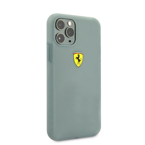 Ferrari Ferrari iPhone 11 Pro Back-Cover hul - Silicone - Printed Logo - Grün Ferrari Ferrari iPhone 11 Pro Back-Cover hul - Silicone - Printed Logo - Grün