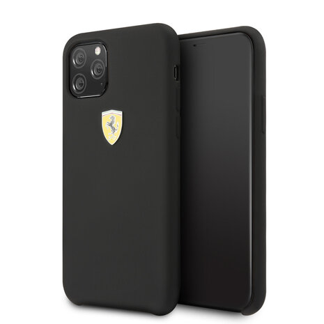 Ferrari Ferrari iPhone 11 Pro Back cover case - Silicone - Printed Logo - Black Ferrari Ferrari iPhone 11 Pro Back cover case - Silicone - Printed Logo - Black