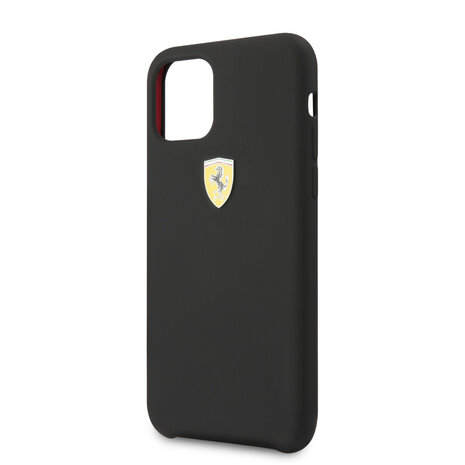 Ferrari Ferrari iPhone 11 Pro Back cover case - Silicone - Printed Logo - Black Ferrari Ferrari iPhone 11 Pro Back cover case - Silicone - Printed Logo - Black
