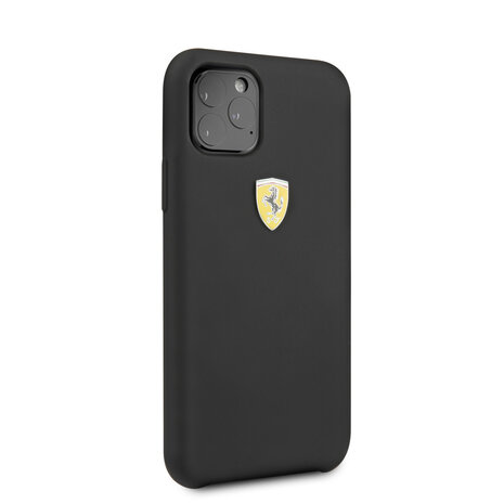 Ferrari Ferrari iPhone 11 Pro Back cover case - Silicone - Printed Logo - Black Ferrari Ferrari iPhone 11 Pro Back cover case - Silicone - Printed Logo - Black