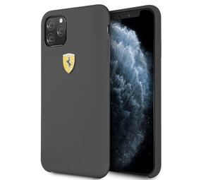 Ferrari Ferrari iPhone 11 Pro Max Back cover case - Silicone - Printed Logo - Black Ferrari Ferrari iPhone 11 Pro Max Back cover case - Silicone - Printed Logo - Black