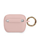 Guess Guess Airpods Pro Case - Silicone With Ring - Triangle Logo - Pink