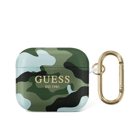 Guess Guess Airpods 3 Case - Camouflage - Groen Guess Guess Airpods 3 Case - Camouflage - Groen