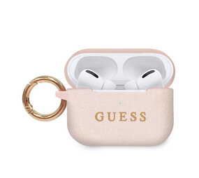 Guess Guess Airpods Pro & Pro 2 Case - Silicone With Ring - Roze