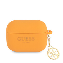 Guess AirPods Pro & Pro 2 Case - Charm Collection - Oranje