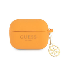 Guess Guess AirPods Pro & Pro 2 Case - Charm Collection - Oranje