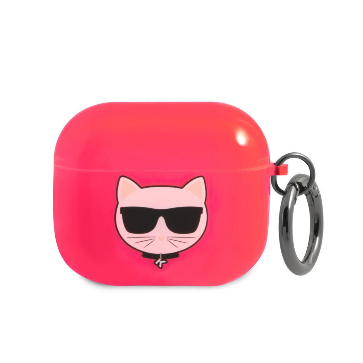 Karl Lagerfeld Karl Lagerfeld Airpods 3 Case - Fluorescent - Choupette - Roze