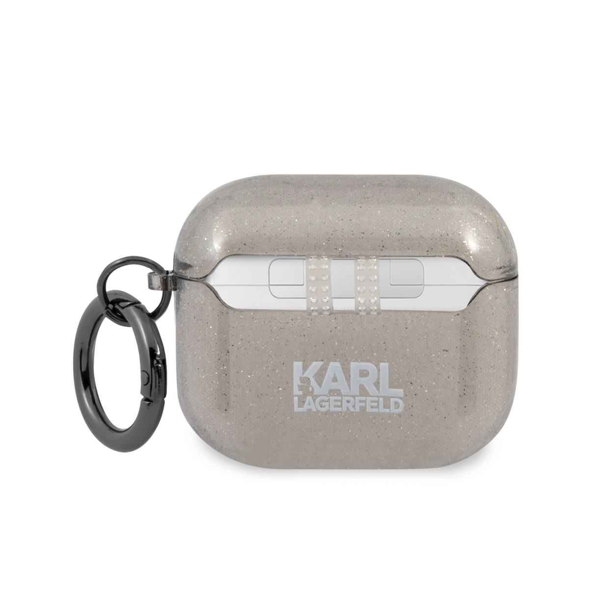 Karl Lagerfeld Karl Lagerfeld Airpods 3 Case - Glitter - Choupette - Zwart, foto 2 van 2