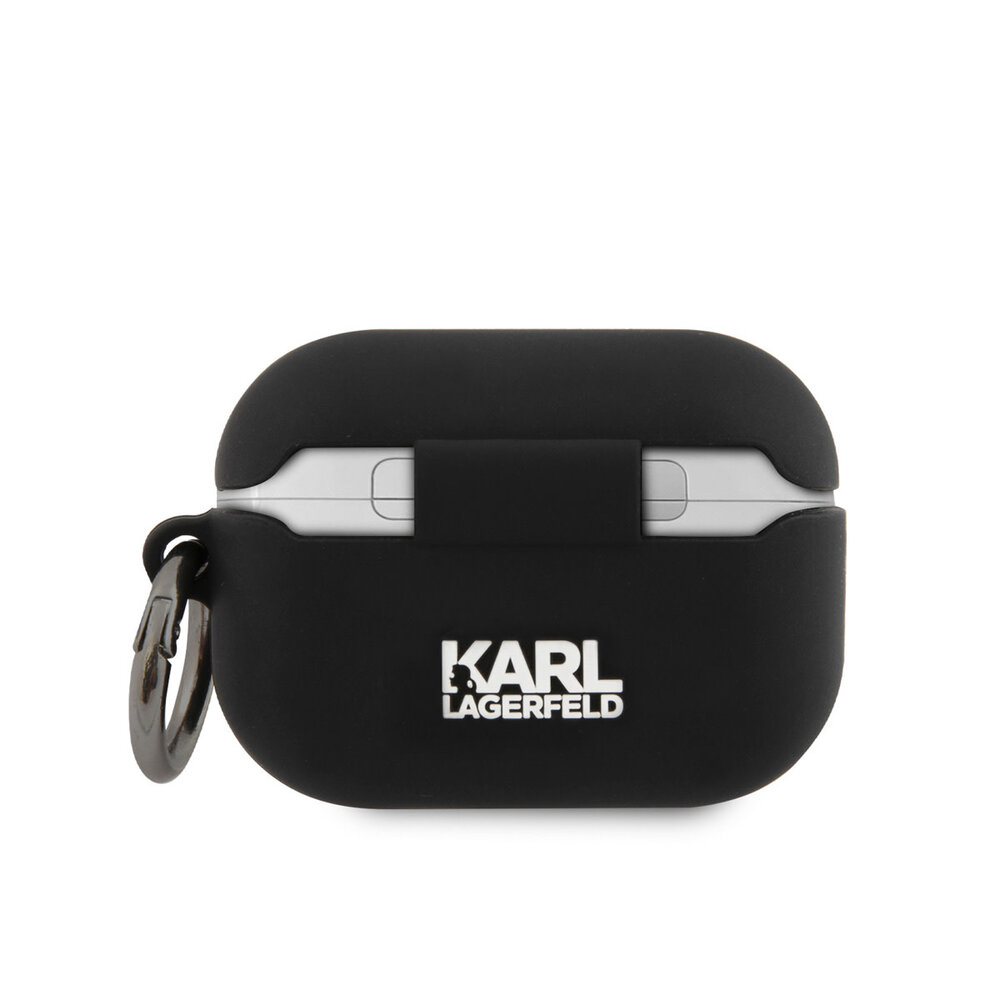 Karl Lagerfeld Karl Lagerfeld Airpods Pro & Pro 2  Case - Silicone - White RSG Logo - Schwarz