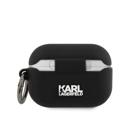 Karl Lagerfeld Karl Lagerfeld Airpods Pro Case - Silicone - White RSG Logo - Zwart Karl Lagerfeld Karl Lagerfeld Airpods Pro Case - Silicone - White RSG Logo - Zwart