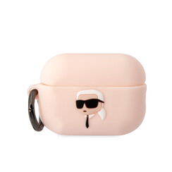 Karl Lagerfeld Airpods Pro & Pro 2 Case - NFT Karl Head - Pink