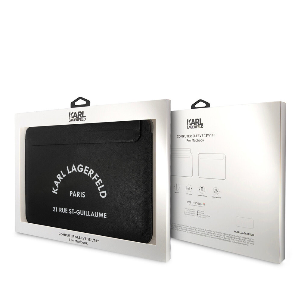 Karl Lagerfeld Karl Lagerfeld 14 Inch Laptop and Tablet Sleeve - RSG - Black