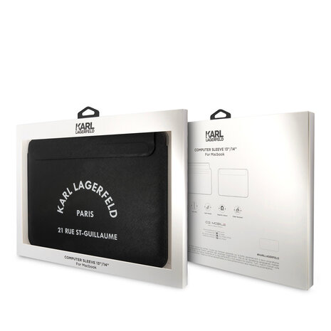 Karl Lagerfeld Karl Lagerfeld 14 Inch Laptop and Tablet Sleeve - RSG - Black